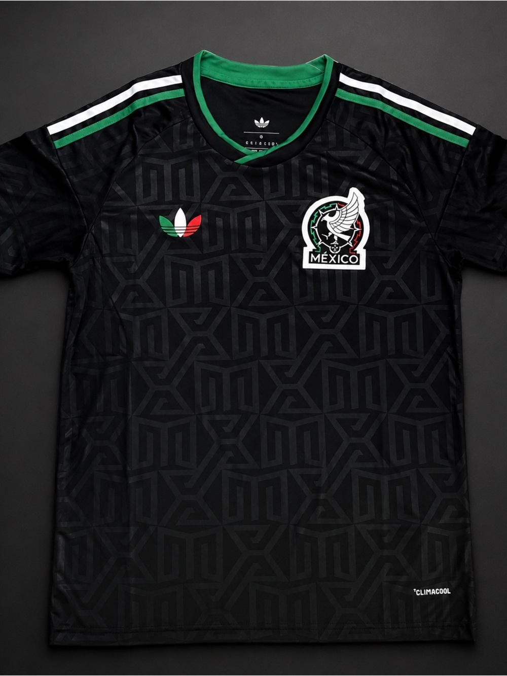 Mens Adidas Black Mexico Soccer Jersey